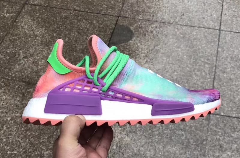 Visuels De La Collaboration Pharrell x adidas Originals Hu NMD Trail "Holi" Multicolore