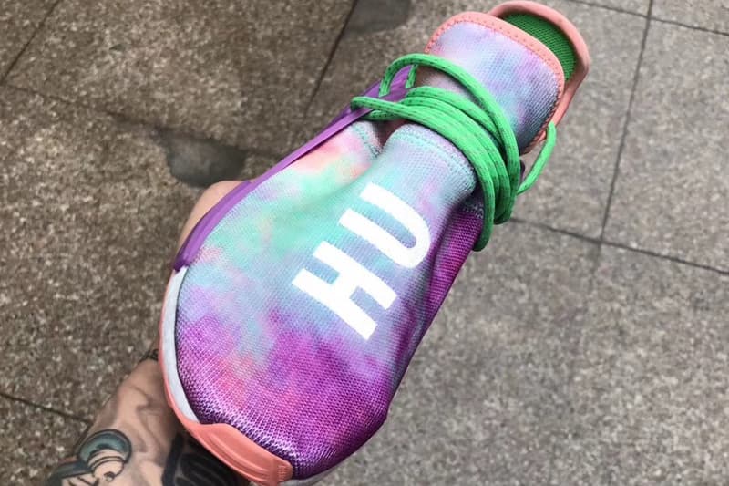 Visuels De La Collaboration Pharrell x adidas Originals Hu NMD Trail "Holi" Multicolore