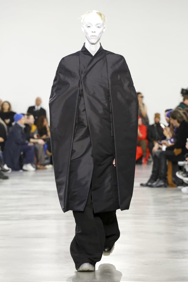 Rick Owens Paris Fashion Week Fall Winter 2018