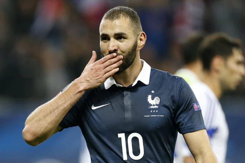 Karim Benzema Équipe De France Célébration But Arménie Allianz Riviera Nice