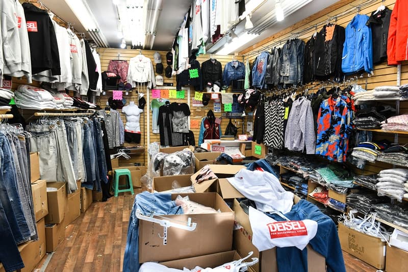 Diesel Contrefaçon Pop-Up Store Deisel Hoodies T-Shirts Jeans New-York Canal Street