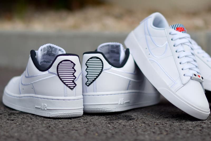 Nike Pack Saint-Valentin Air Force 1 Blazer Low Blanche 