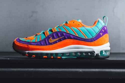 Nike Dévoile Une Air Max 98 QS Orange, Purple & Turquoise