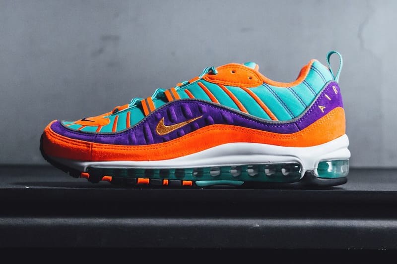 nike air max 98 noir et orange