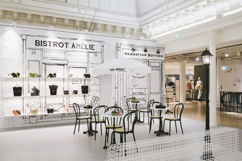 Gros Plan Sur Le Café Éphémère Off-White™ Du Bon Marché