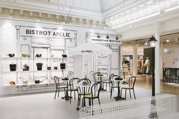 Gros Plan Sur Le Café Éphémère Off-White™ Du Bon Marché