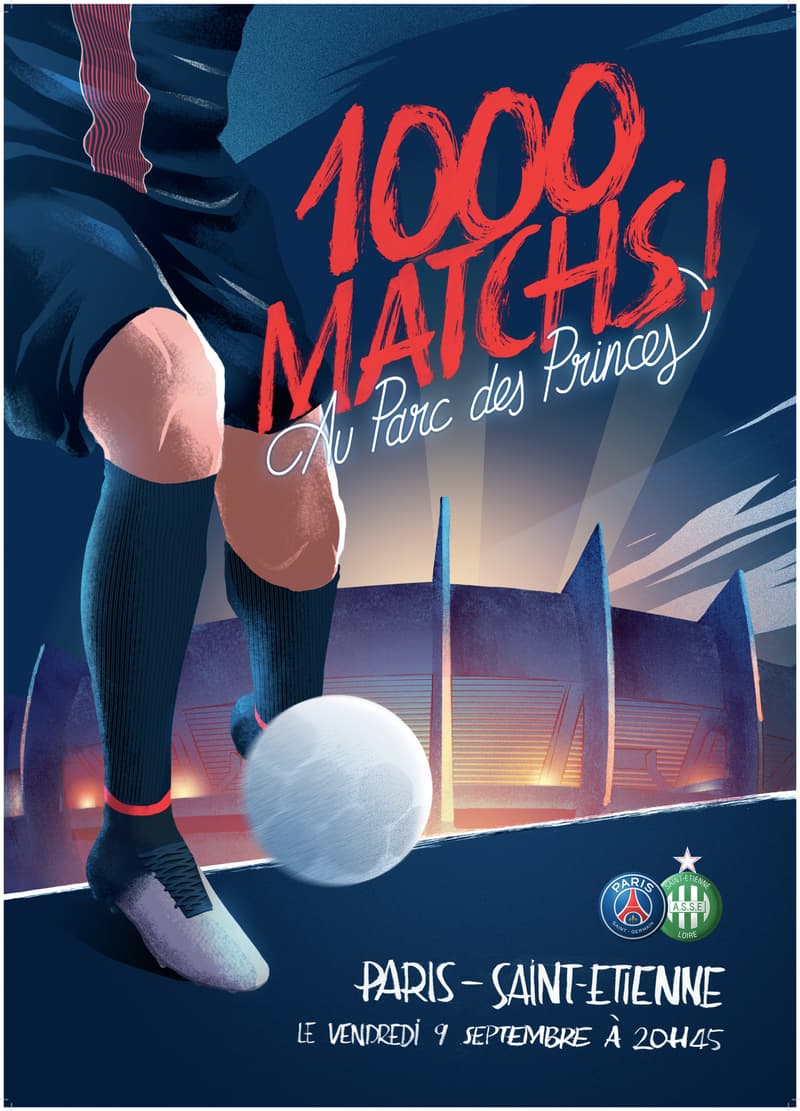 Poster Officiel Du Match PSG/ Real Madrid