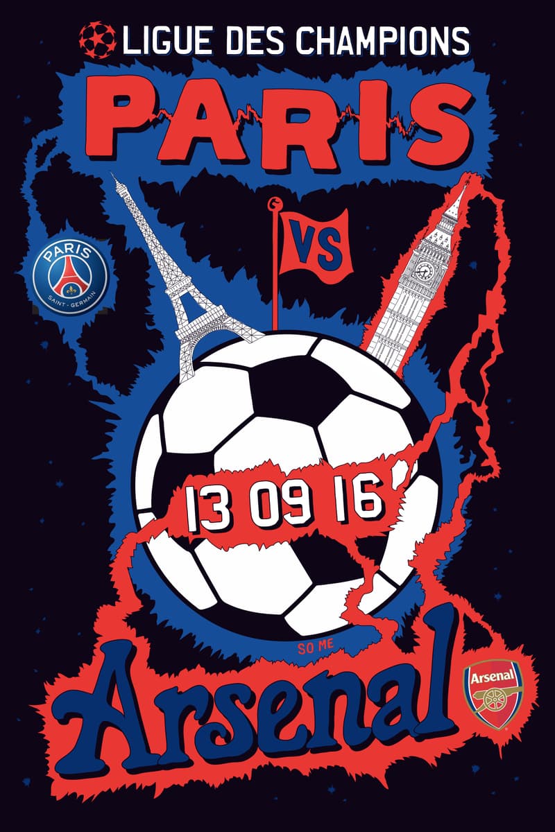 Poster Officiel Du Match PSG/ Real Madrid