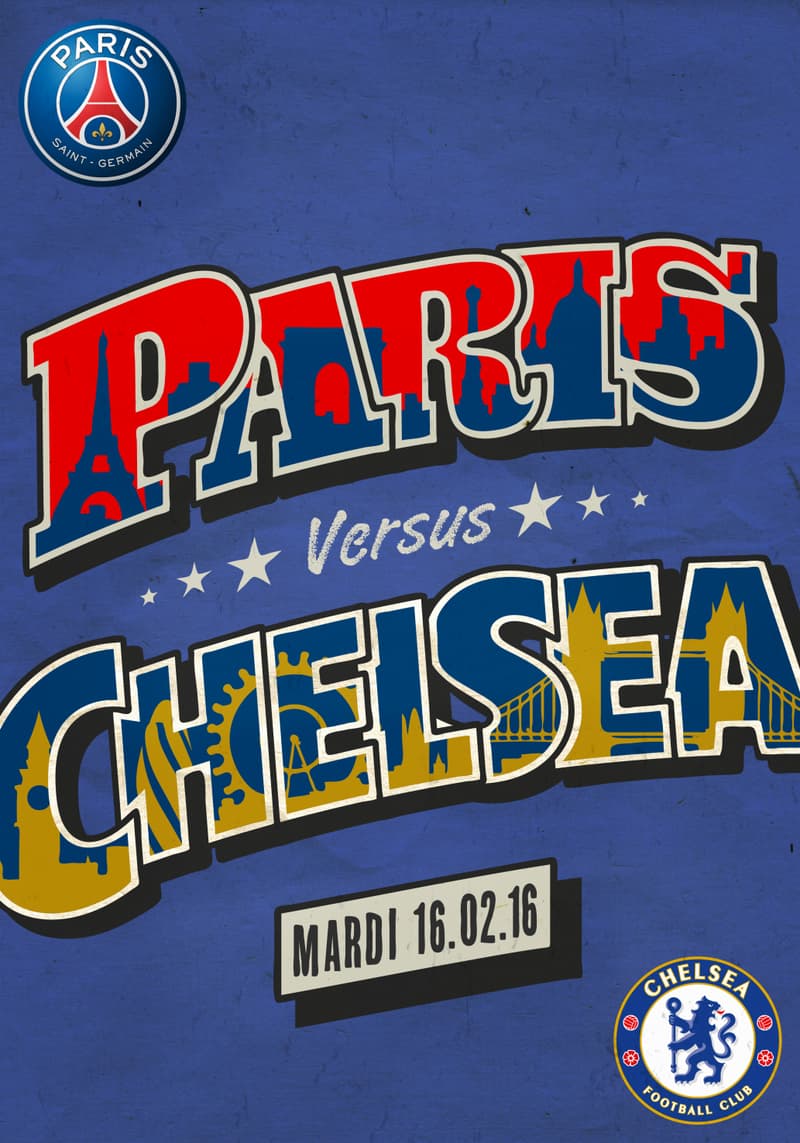 Poster Officiel Du Match PSG/ Real Madrid