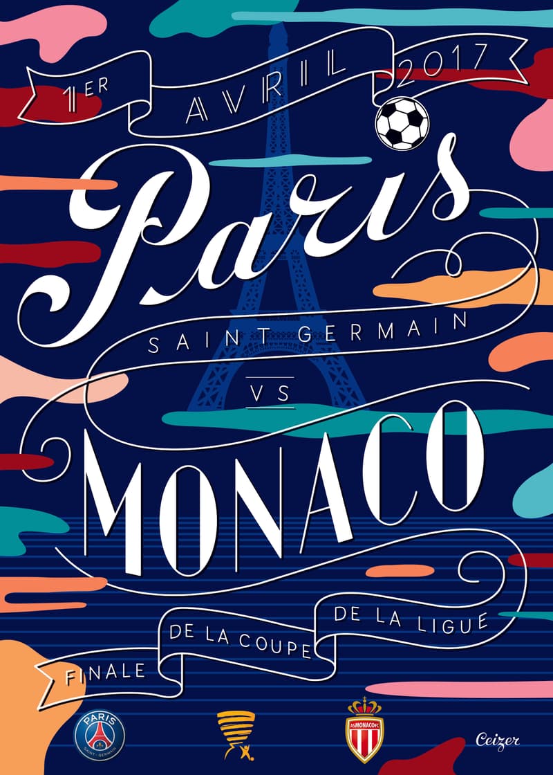 Poster Officiel Du Match PSG/ Real Madrid