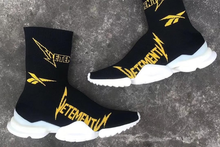 Gros Plan Sur La Crew Sock Runner Automne/Hiver 2019 De Vetements x Reebok