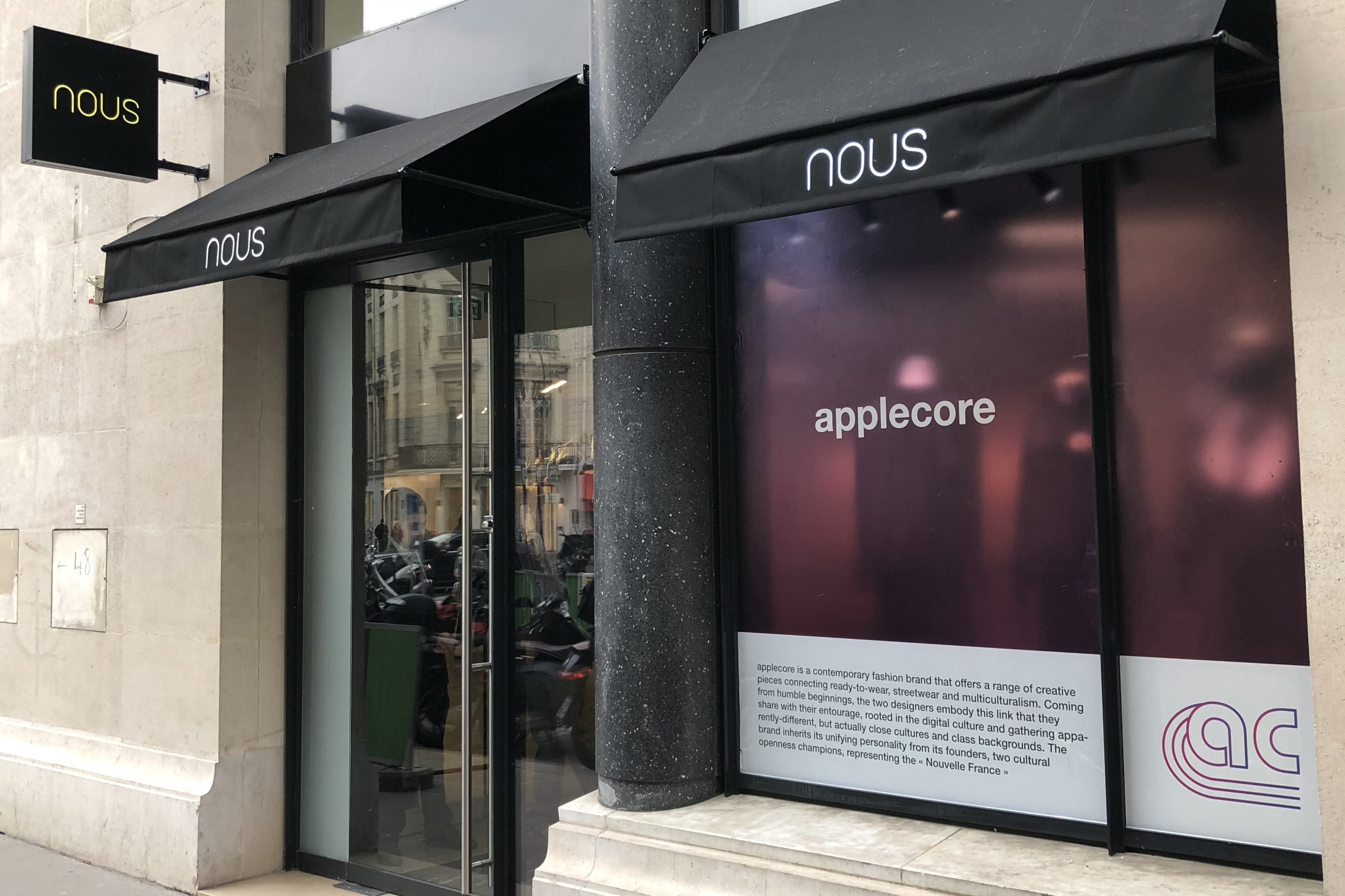 applecore nouvelle collection Nous Paris