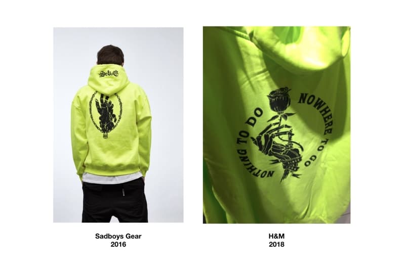 H&M Plagiat Accusé Copier Sadboys Gear Rose Love