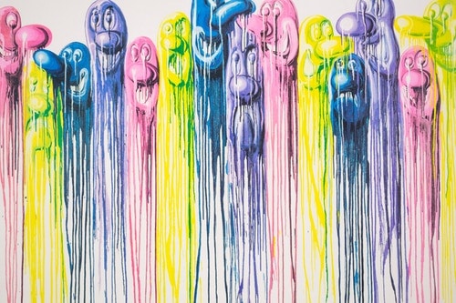 Kenny Scharf Présente Une Lithographie "Sloppy Melt" En Édition Limitée
