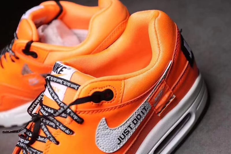 nike just do it air max orange
