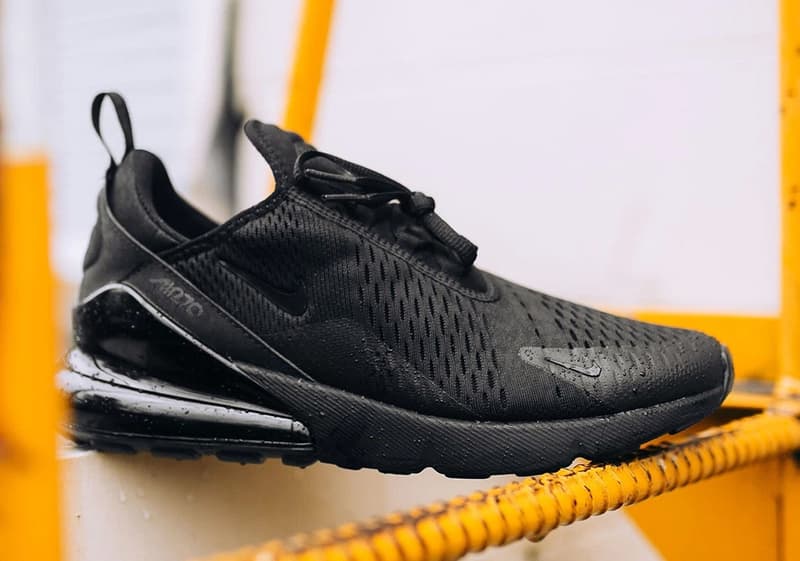 Nike Air Max 270 Triple Black Gros Plan