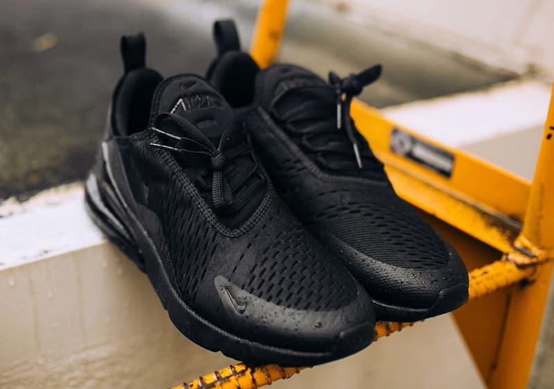 Nike Air Max 270 Triple Black Gros Plan