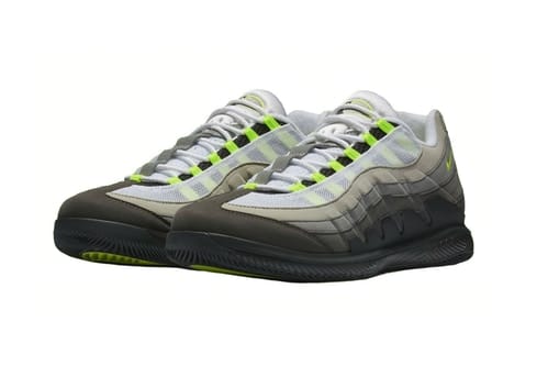 Le Coloris "Neon" De La Nike Air Max 95 S'Étend Sur La Vapor RF De Roger Federer