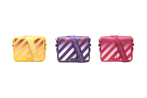 OFF-WHITE™ Utilise Du Cuir Saffiano Pour Ses Gradient Binder Clips Bags Multicolores