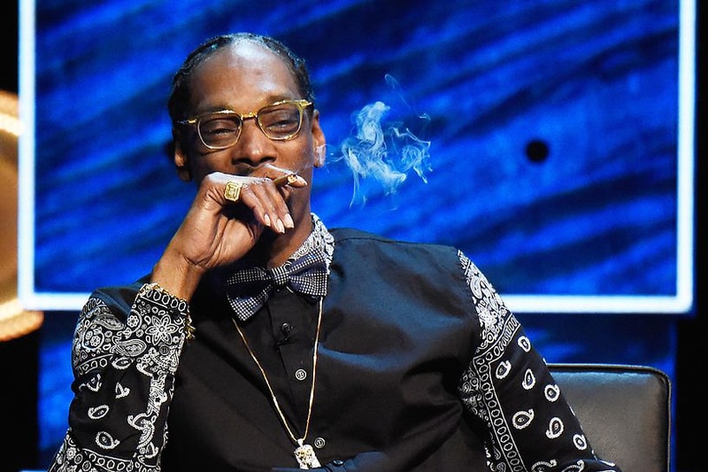 Portrait De Snoop Dogg Sur Un Plateau Télé