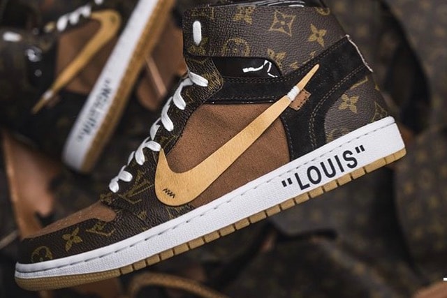 De Nouvelles Photos De La Paire Customisée Air Jordan 1 Off-White™ x Louis Vuitton