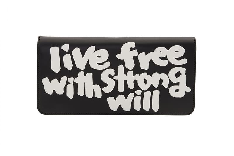 Portefeuille COMME des GARÇONS "Live Free With Strong Will"