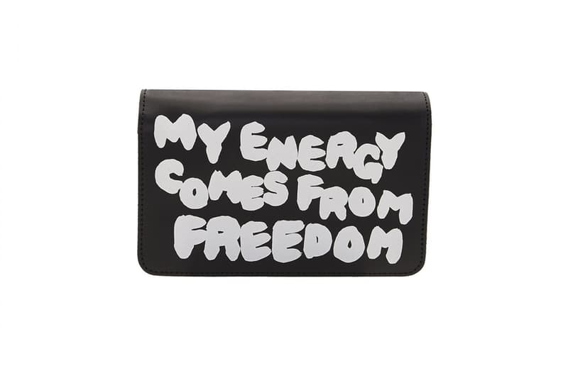 Portefeuille COMME des GARÇONS "Live Free With Strong Will"