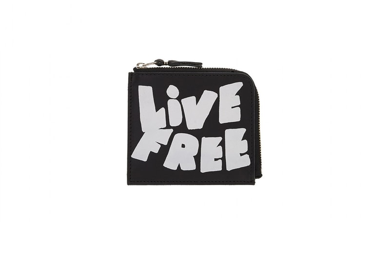 Portefeuille COMME des GARÇONS "Live Free With Strong Will"