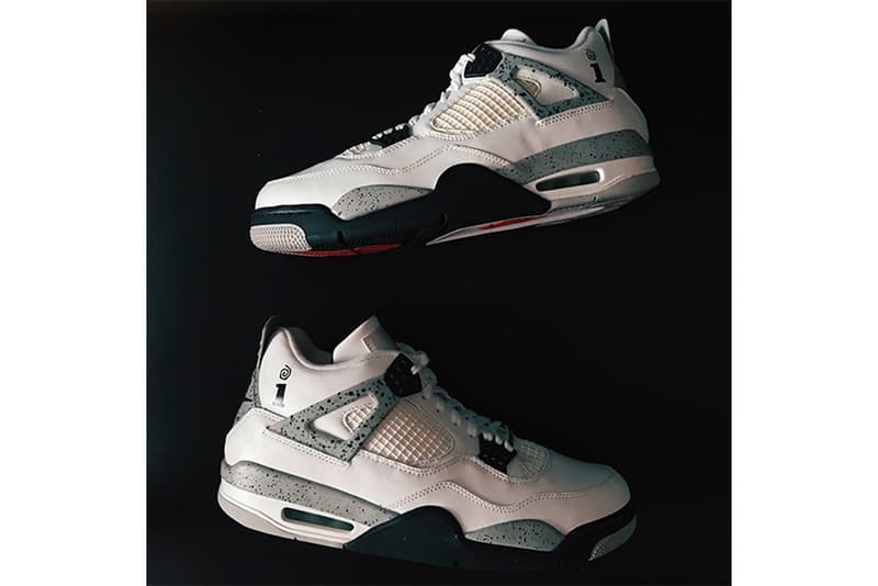 Air Jordan 4 white cement
