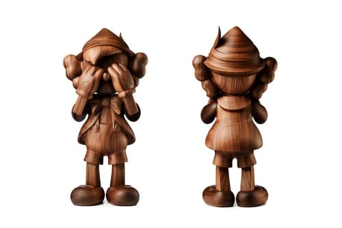 KAWS & Disney S'Associent Sur Une Sculpture En Bois "PINOCCHIO"
