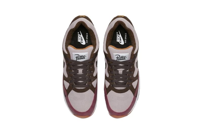 Air Span 2 Nike X Patta Coloris Burgundy