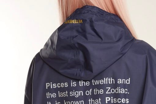 Vetements Dévoile Un Nouveau Hoodie Et Un Rain Coat Spécial Horoscope