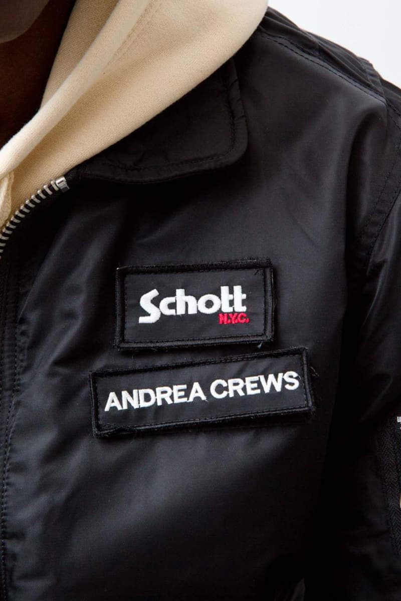 schott, nyc, andrea, crews, bomber, jacket