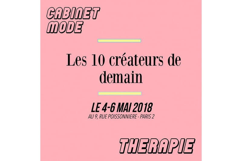 Affiche Du Pop-Up Store Cabinet Mode Thérapie