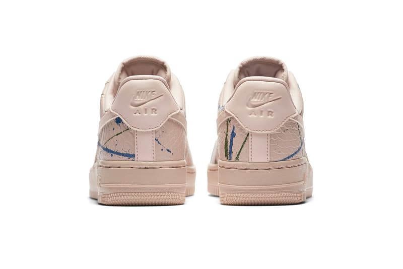 Nike Air Force One beige vert bleu