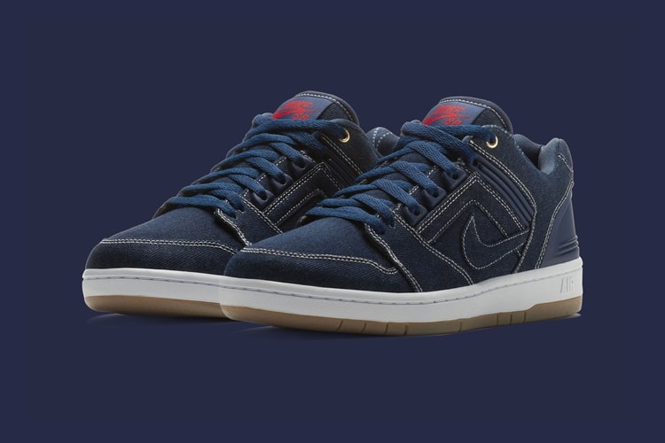 Gros Plan Sur La Nike SB Air Force 2 Low "West Coast" Inspirée Par Tupac