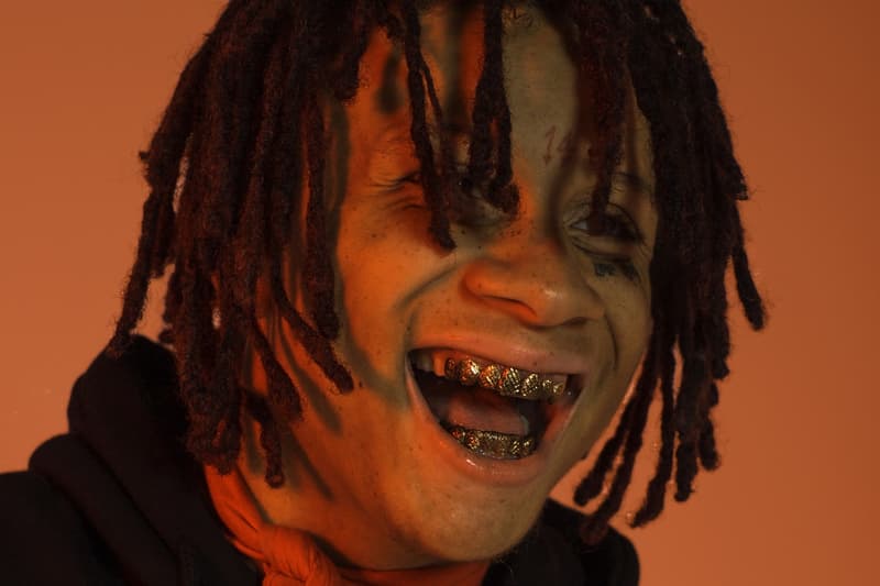 Trippie Redd smile red grillz