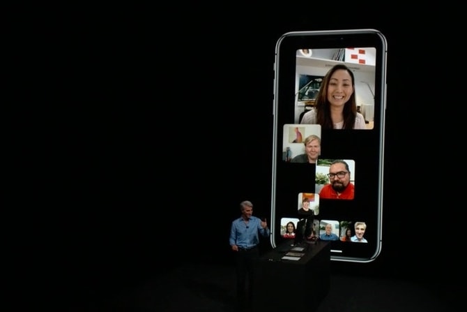 FaceTime, Apple, iOS 12, Appel, Groupe