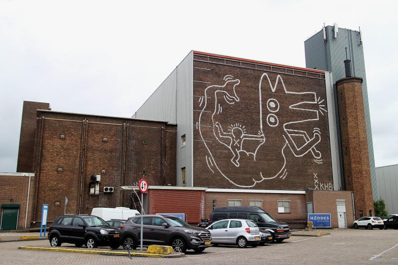 Photo Du Mural De Keith Haring De Amsterdam