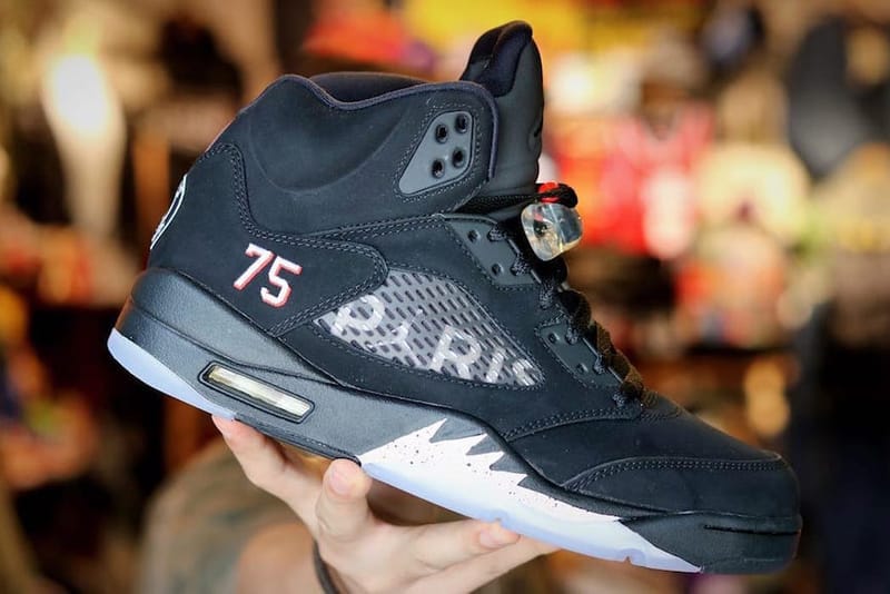 La Air Jordan 5 En Hommage Au Paris Saint-Germain Se Dévoile En Images