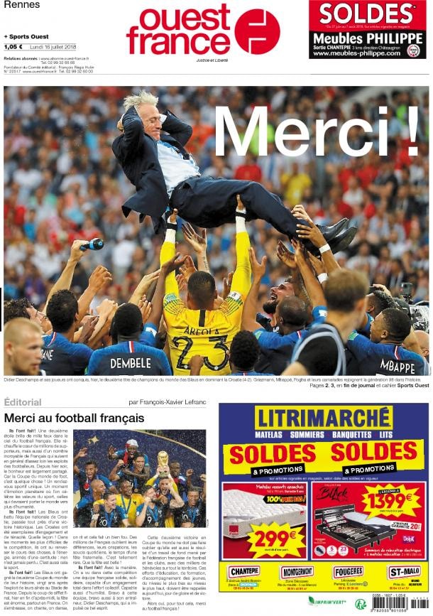 France-Croatie. Les Bleus sont champions du monde, scènes de folie dans  toute la France