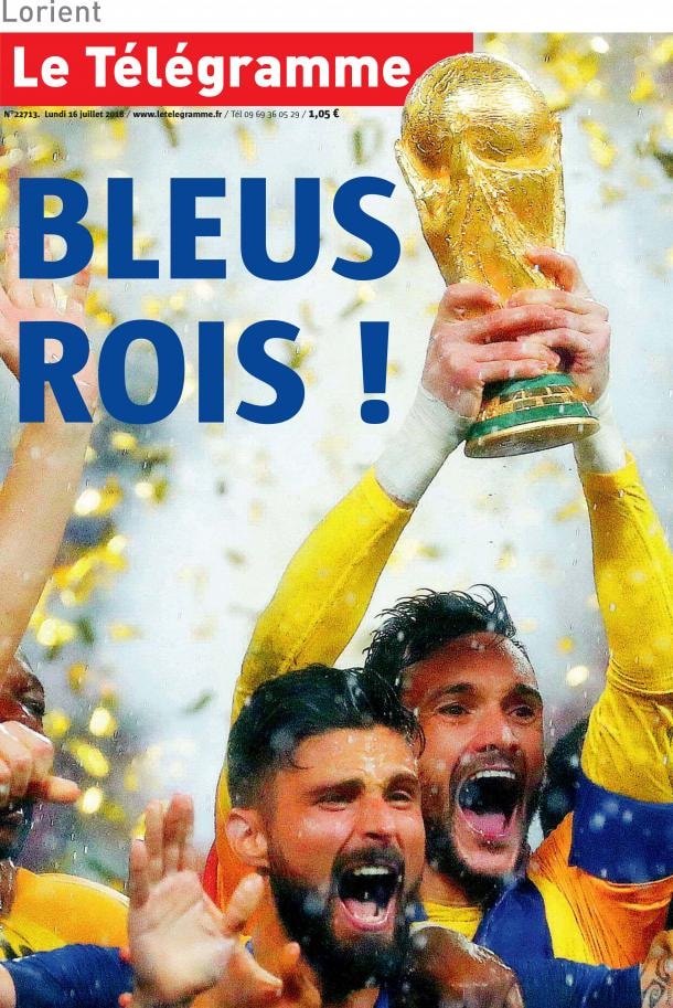 Coupe du Monde 2018 – Revue de presse : « Un bonheur éternel », « La tête  dans les étoiles » La presse française et étrangère saluent le titre des  Bleus