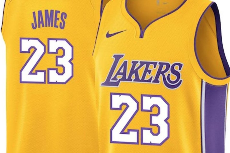 Le Maillot Authentic Des Lakers Floqué LeBron James Est