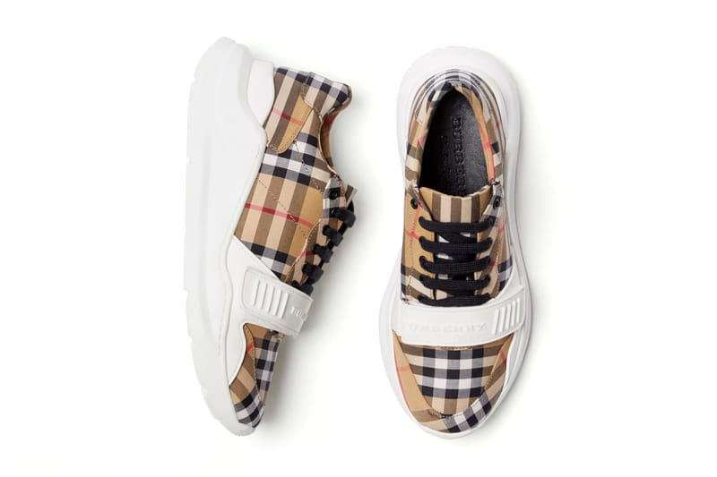 Burberry Lance Ses Baskets "Vintage Check"