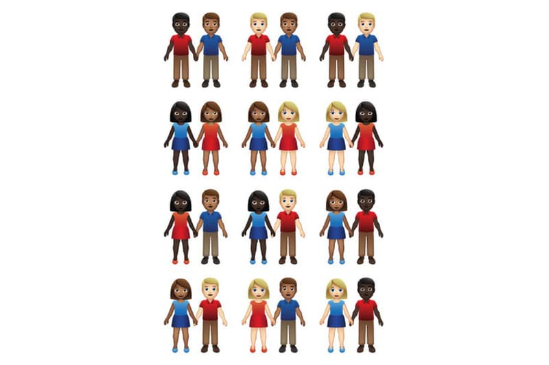 Apple EMojis Couple 55 combinaisons genres peau