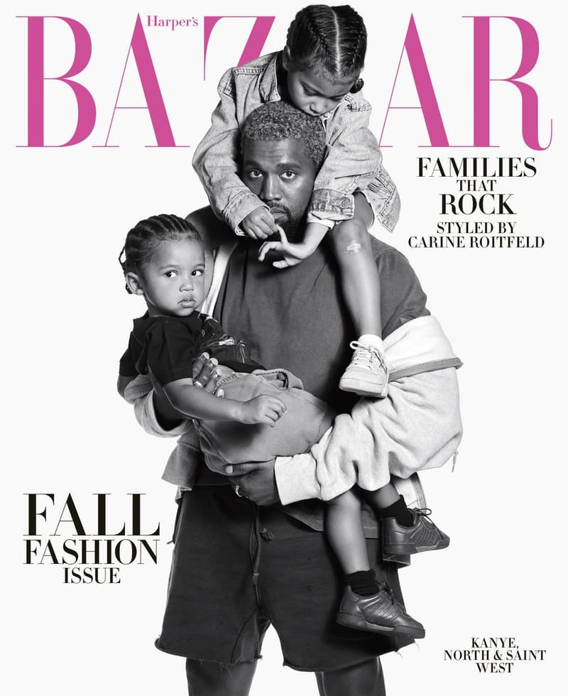 Kanye West, North, Saint, Enfant, Harper Bazaar