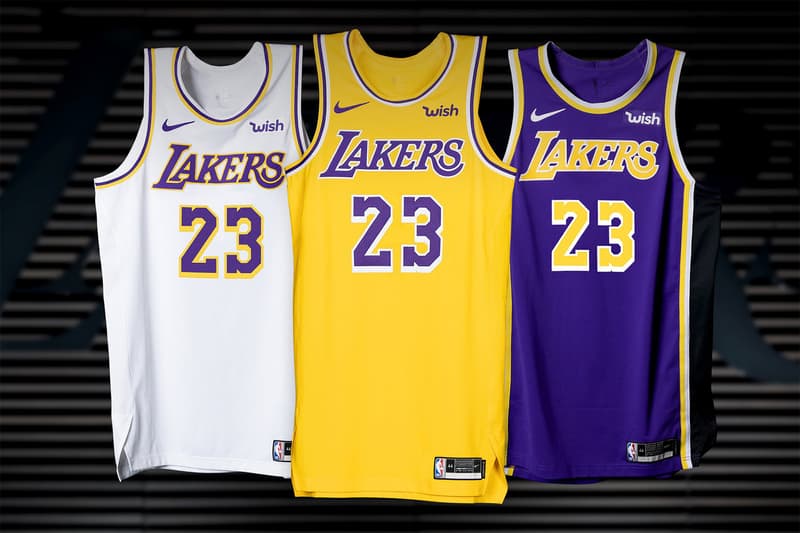 Les Nouveaux Maillots Des Los Angeles Lakers 2018 2019 Hypebeast