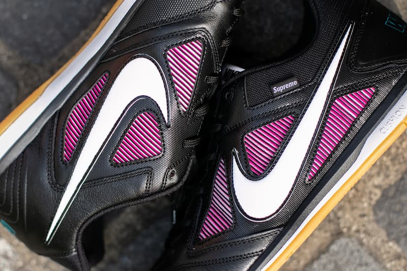 Supreme Nike SB Gato Black Gros plan