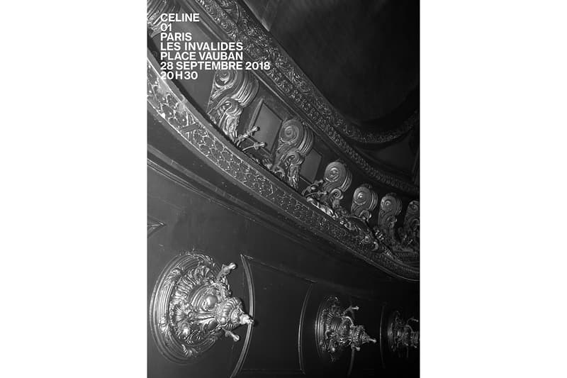 Invitation Céline Printemps/Été 2018