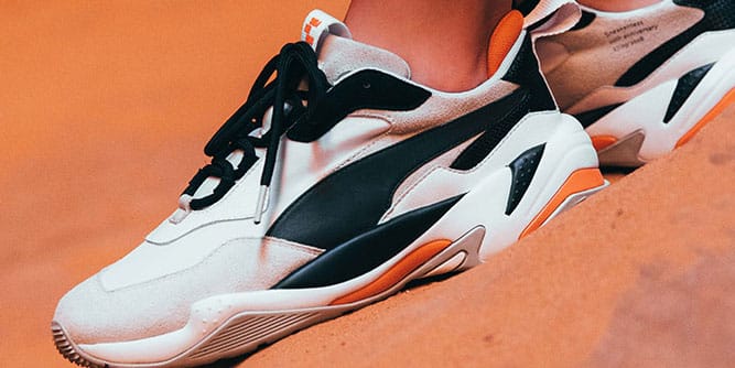 puma noir et orange